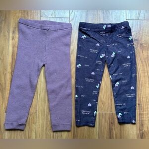 Two Girl Toddler Pijama Bottoms Gerber & Modern Moments size 3T